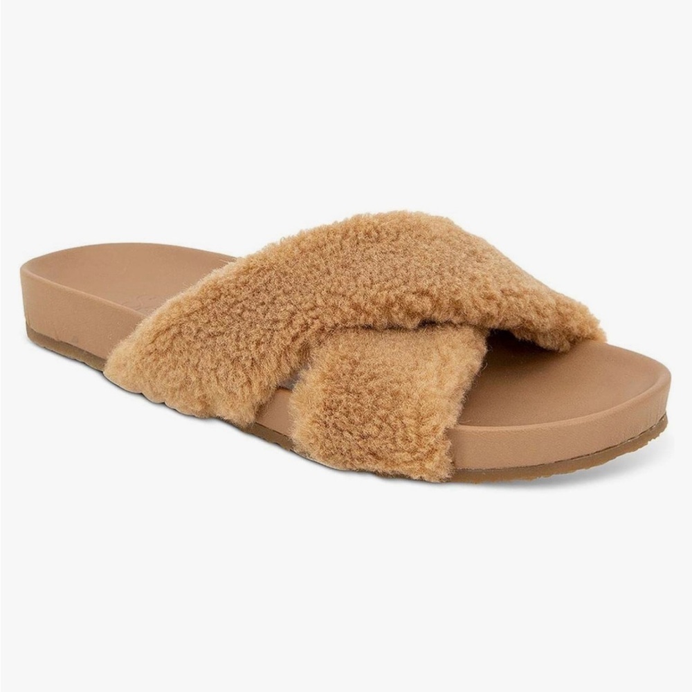 NWOT Splendid Rozi Light Brown Wool Sandals Women’s Size 7